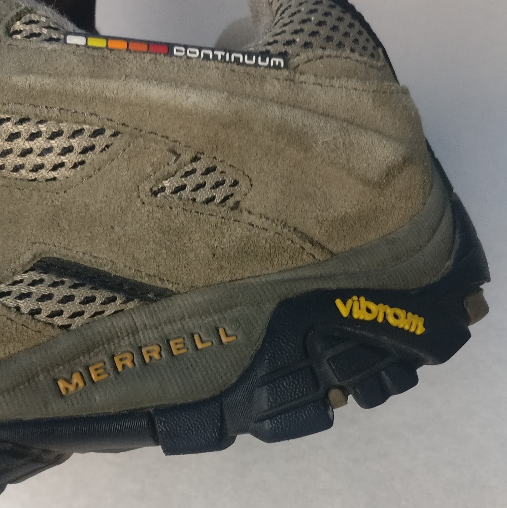 MERELL Continuum+Vibram Ortholite Leather Trail Hike Walk Outdoor Shoe 8men=9.5w